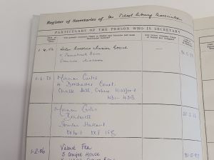 Original Register of Trainers